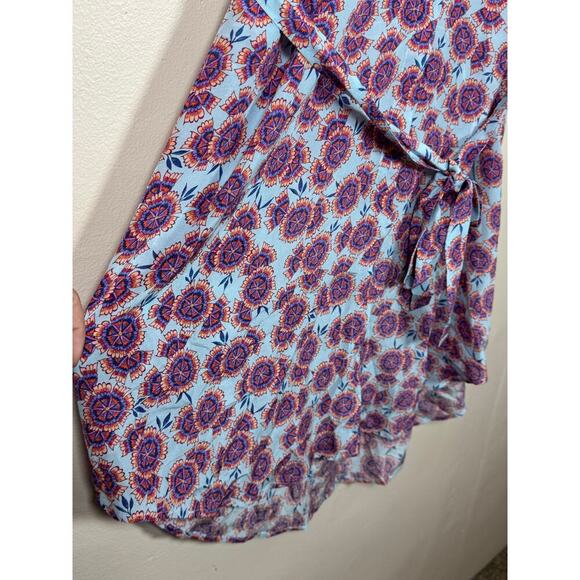 SALONI Tilda Floral Silk Crepe De Chine Dress Ciel Dragonfruit MSRP $495 Size 4 - Picture 8 of 12